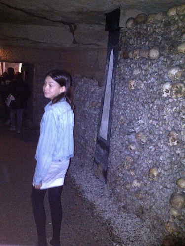 My sister, Paris Catacombs 