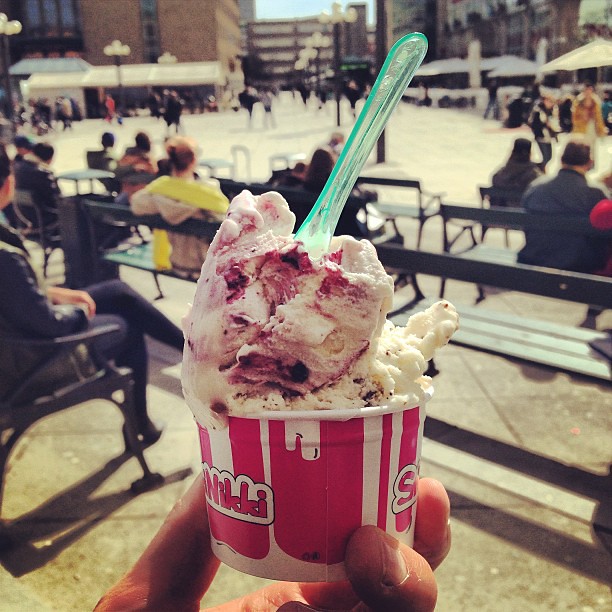 Första glassen. #gelato #icecrean