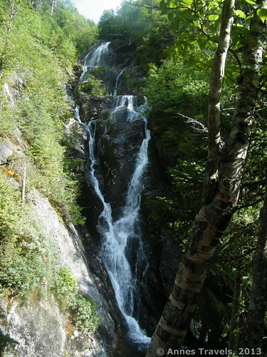 Another view of the waterfall in The Gorge, Ammonoosuc Ravine, White Mountain National Forest, New Hampshire