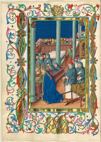 018- Entierro de San Virgil-Misal de Salzburgo-1499-Tomo 5-Biblioteca Estatal de Baviera (BSB)
