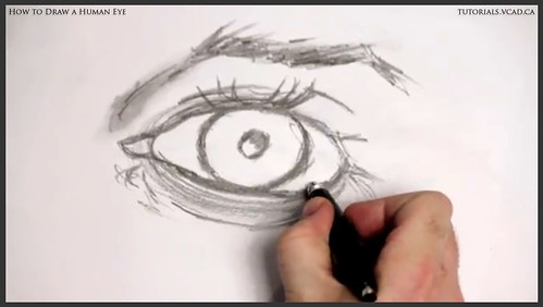 learn how to draw a human eye 014