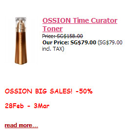 Ossion Time Curator Toner