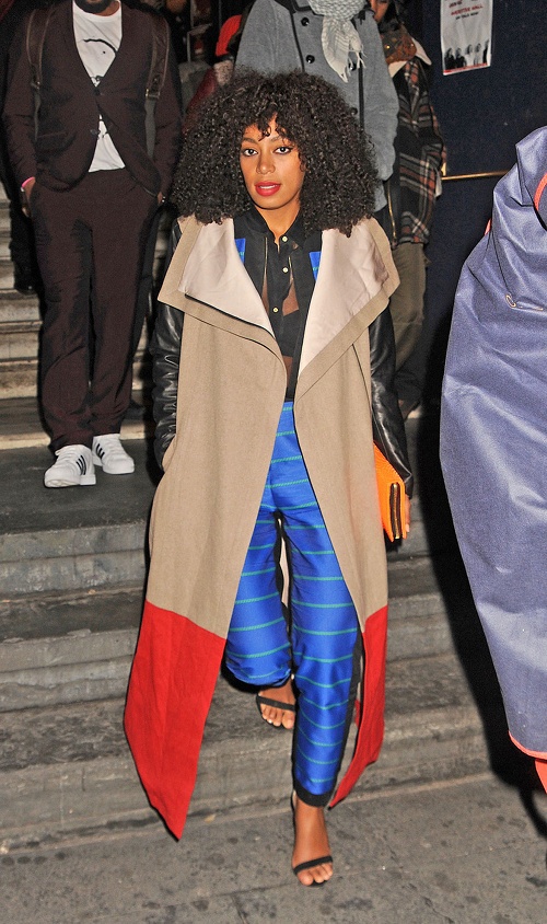 solange-knowles-new-york-city-michelle-mason-leather-sleeve-coat-opening-ceremony-bradley-faille-jacket-and-pants