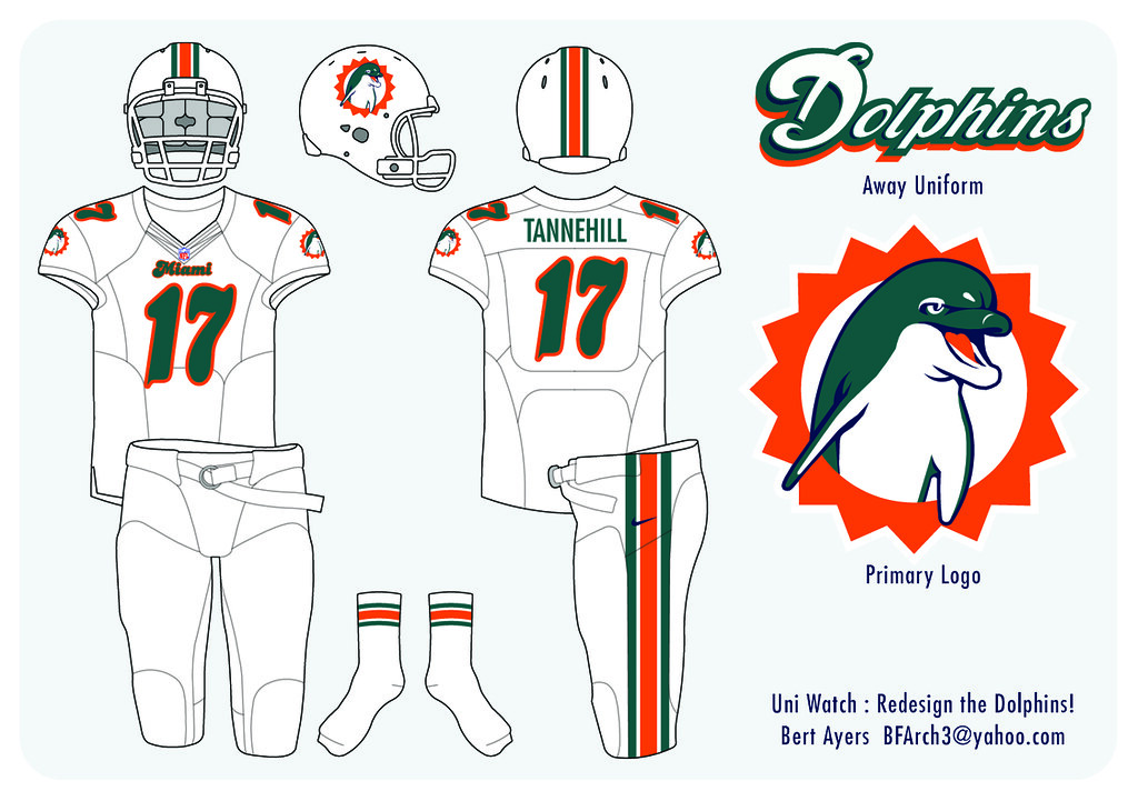 Are you digging this alternative Miami Dolphins uniform concept?