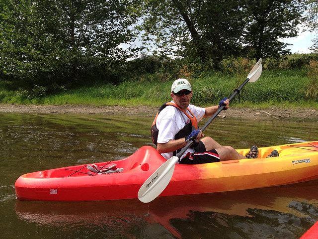 Here I am preparing for the New River Challenge 2012