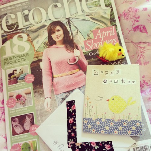Awesome post yesterday, including the gorgeous new issue of @insidecrochet and lovely #postcircle post :)