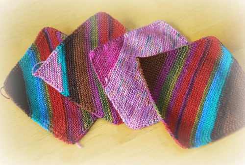 BB: Sam sock yarn squares