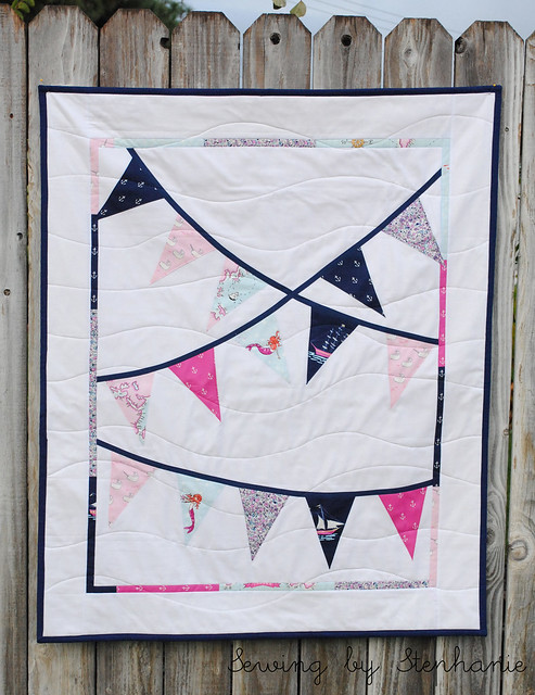 "Out to Sea" Custom Bunting Quilt