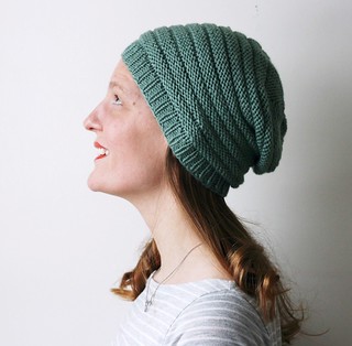 Minique's slouch in greenish grey