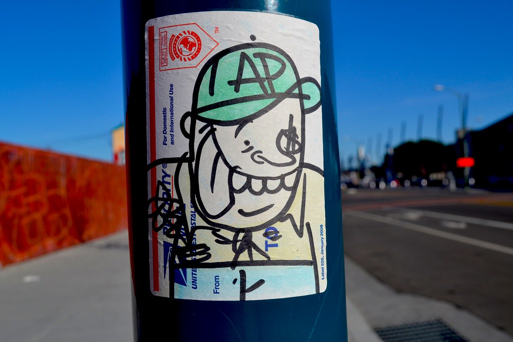 LEACH, Graffiti, Street Art, Sticker, Oakland, 