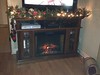 New fireplace decorated for Christmas