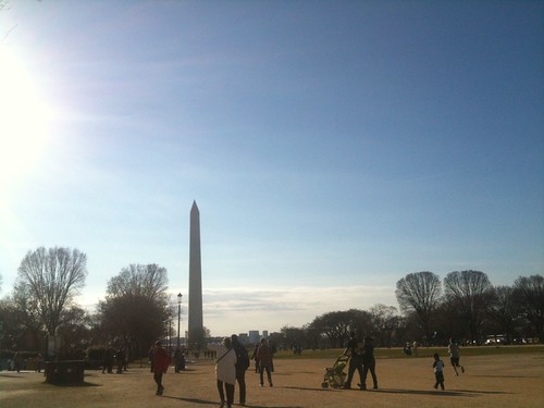 National Mall on a Warm March Sunday Afternoon