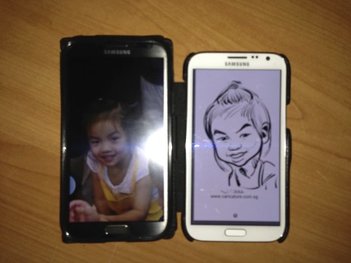digital caricatures on Samsung Galaxy Note 2 for Stabilo - 6