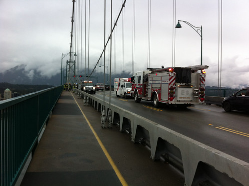 Accident on the Lions Gate Bridge