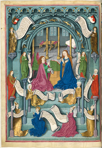 006- Anunciacion con doce Sibilas-Misal de Salzburgo-1499-Tomo 2 -Biblioteca Estatal de Baviera (BSB)