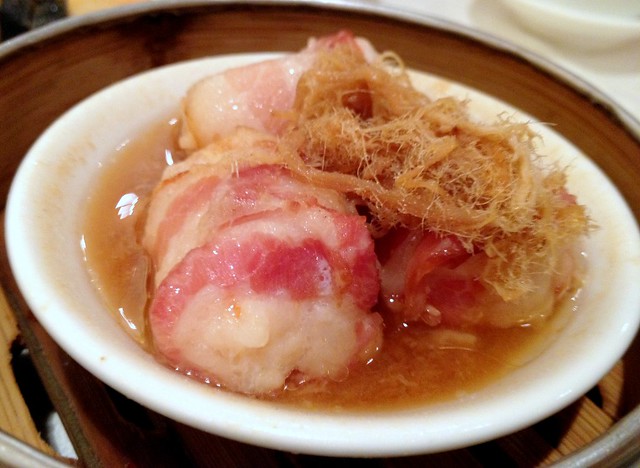 Bacon Wrapped Dumpling with Pork Floss