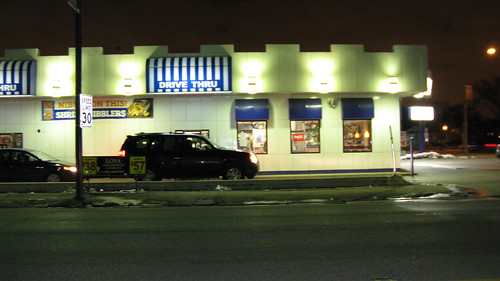 The White Castle Hamburgers restaurant at South Odgen and Harlem Avenues.  Berwyn Illinois.  Thursday, March 6th, 2013. by Eddie from Chicago