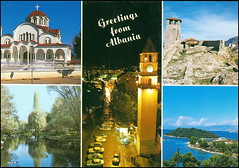 Albania Postcards Maps