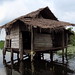 Fishermans Hut in lake - Bolgoda Lake - Sri Lanka