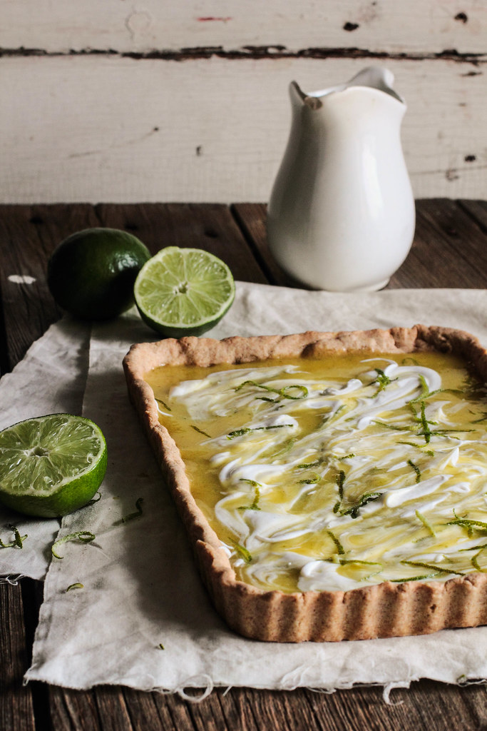 Lime Curd Tart with Coconut Whipped Cream