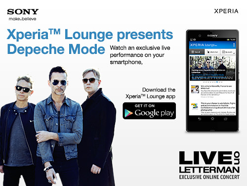 Depeche Mode Xperia Campaign.
