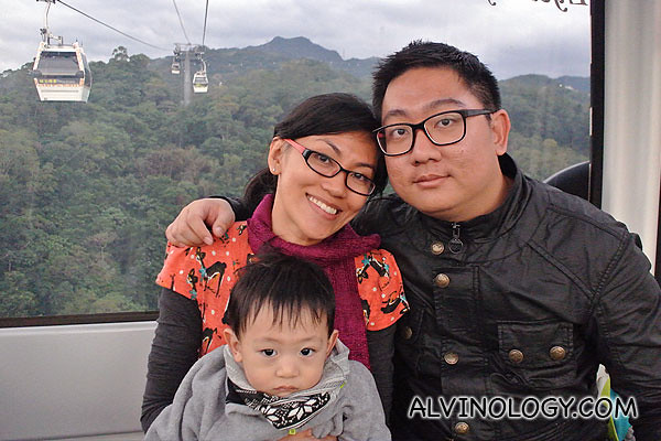 Asher with Rachel and I during a family trip to Taiwan