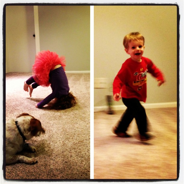 Checking out their new so very close to finished playroom! #picstitch #renovation #soclose #somuchtodo