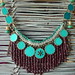 BIB NECKLACE IN TURQUOISE