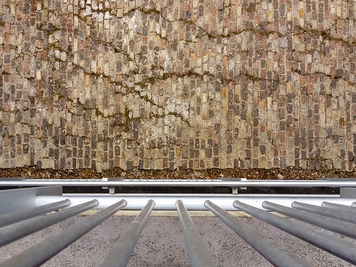 Railing and brickwork abstract - #91/365 by PJMixer