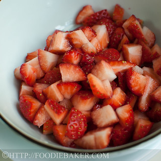 freshly chopped strawberries