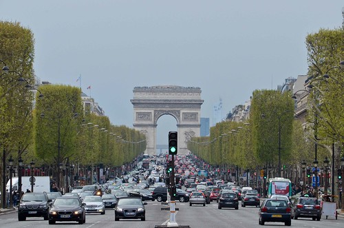 L'Arc de Trimophe from the Champs Elysees