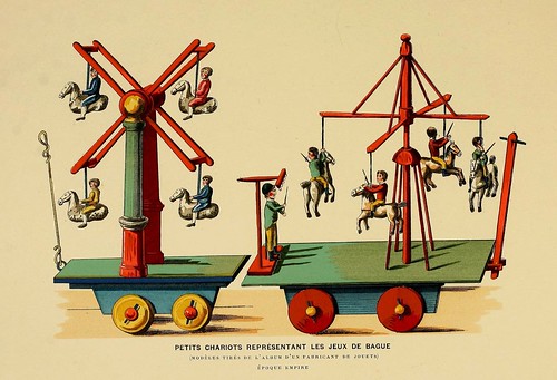 013-carros representan el juego de los anillos-Epoca Imperio-Histoire des jouets….1902- Henry René d’ Allemagne