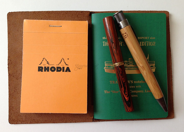 Midori Star TN With Rhodia And 
Pens
