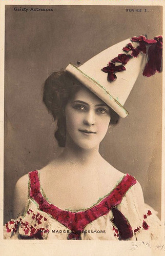 a woman wearing a funny hat