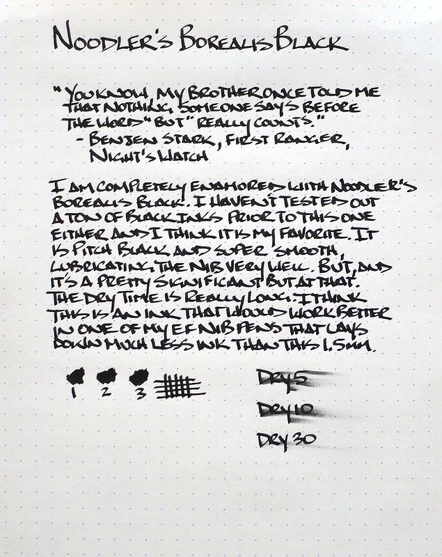 Noodler's Borealis Black Ink Review — The Pen Addict