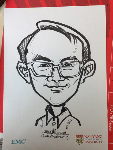 caricature live sketching for EMC