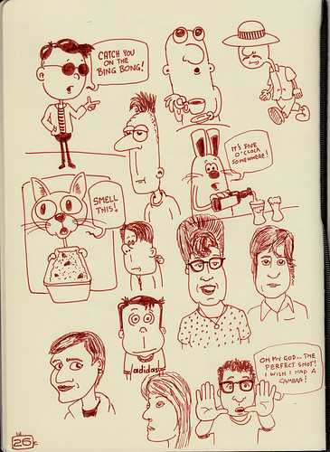 More cartoons and doodles from the sketchbook