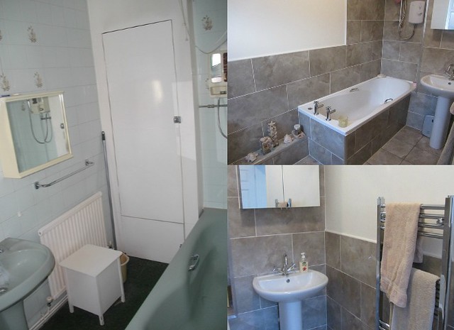bathroom before and after renovation