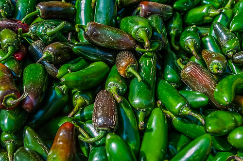 A large group of pretty Jalapeno peppers by DigiDreamGrafix.com