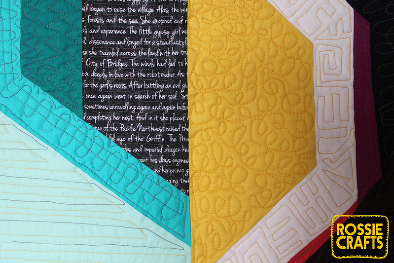 Hexerley Swaitza - up close on the quilting