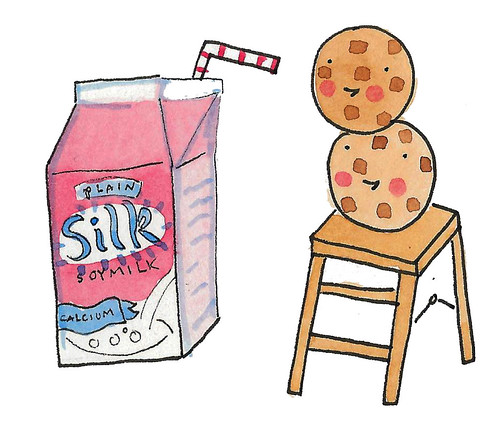 Cookies and soy milk