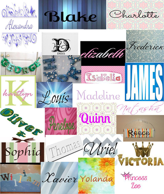 Royal baby name collage