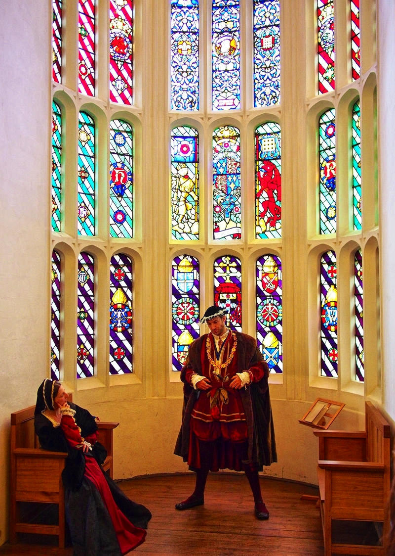 Stained glass window in the Great Watching Room. Credit David Farquhar