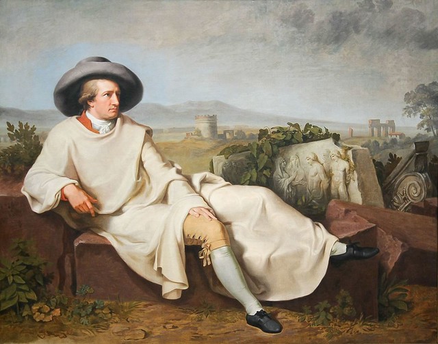 Tischbein Johann Heinrich Wilhelm, Goethe dans la campagne romaine, 1787, huile sur toile, H. 164 x L. 206 cm, Francfort, Städel Museum
