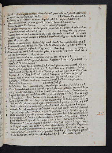 Marginal annotation in Petrus de Bergamo: Tabula operum Thomae Aquinatis
