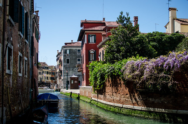 My neighborhood canal in Venice, across the street from my hotel.