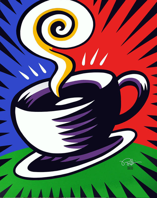 PITC Burton Morris Coffee Cup Multi color.HR