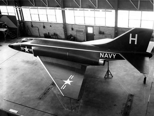 McDonnell_F3H-G_mockup_in_1954