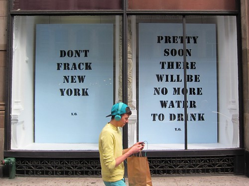 Yoko One: Don't Frack New York, at ABC Carpet