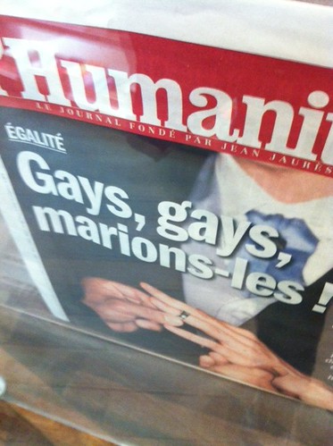 French Newspaper Headline, April 2013